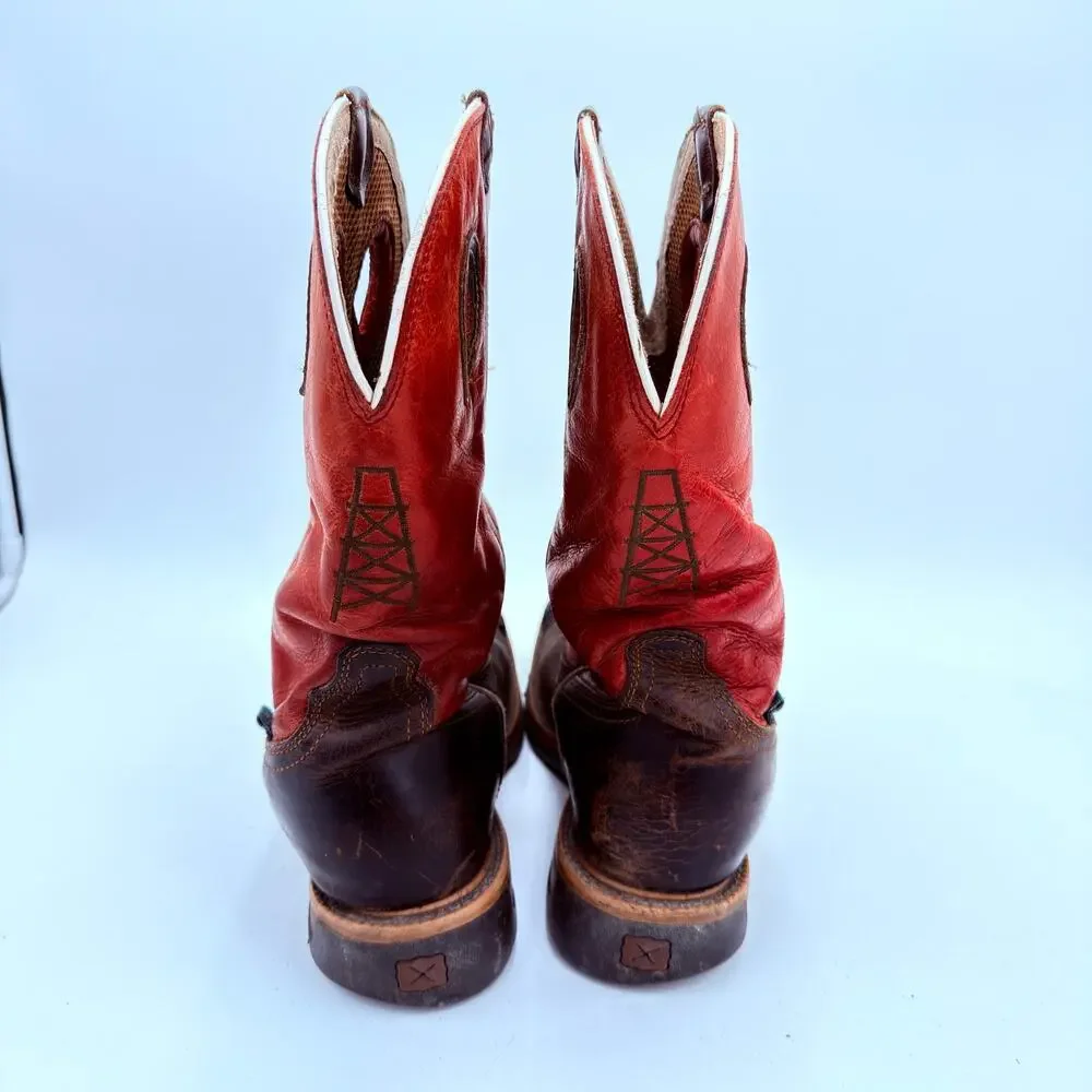 Twisted X Men's Waterproof Lite Western Work Steel Toe Boots Size 7.5D